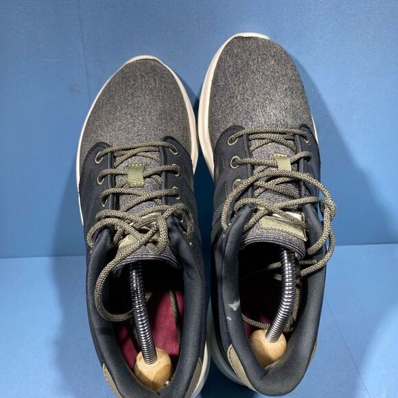 Adidas QT Racer Womens Size 9 Running Shoes Black Gray Athletic Trainer Sneakers - Picture 6 of 8